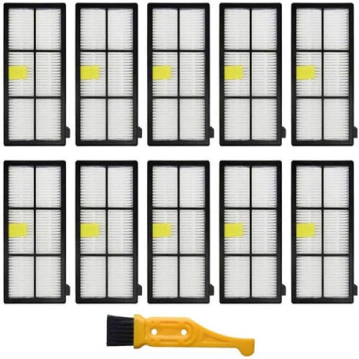 Verpakking van 10 stuks voor iRobot Roomba 800, 900, 860, 870, 880, 960 en 980 robotstofzuigers.