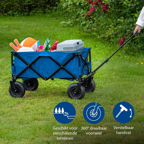 Bolderkar Opvouwbaar Luchtbanden - Strandwagen - Bolderwagen - uitjes van Bolderkar Opvouwbaar — afbeelding 4