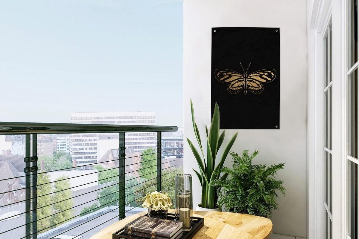 Tuinposter - Tuindoek Decoratie - Buiten Opfleuren - UV Bestendig - 40x60 cm - Veelkleurig
