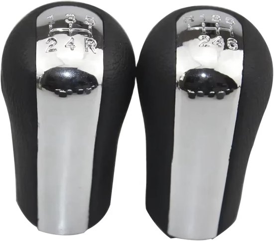 Schakelpookknop Set - Versnellingspook Upgrade - Comfortabel Rijden - Krasbestendig PU-leer - 6-versnellingen - Zwart — afbeelding 3