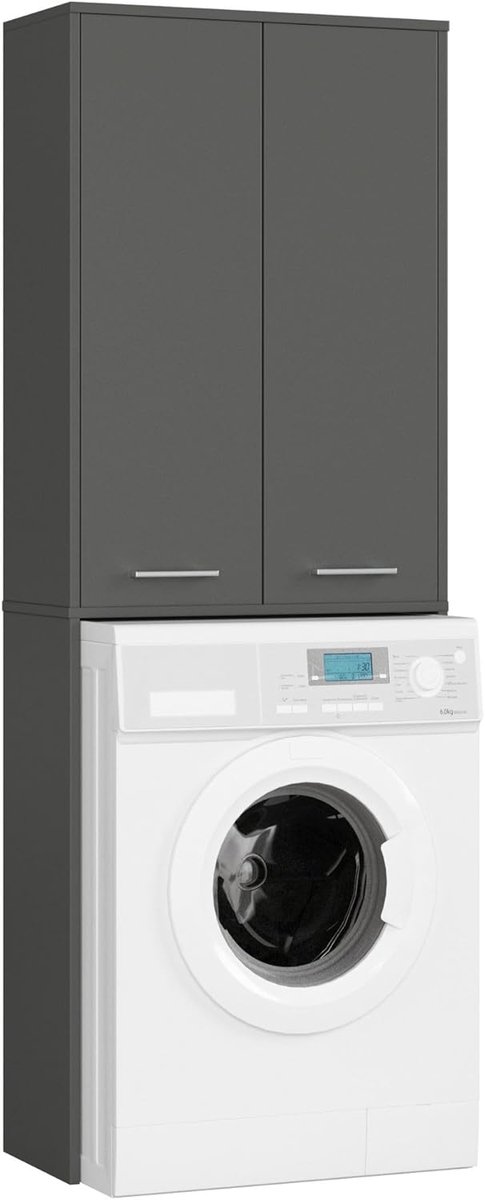 Wasmachine Ombouw - Opbouwmeubel - Kast Wasdroger - Meubel - multifunctioneel