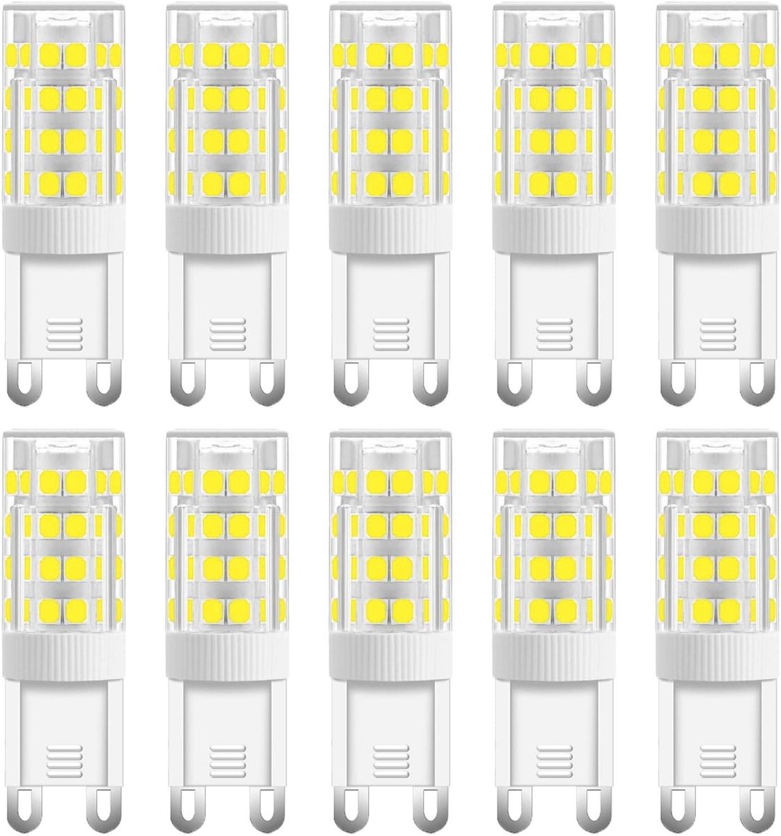 LED Lampen - G9 Spots - Sfeerverlichting Creëren - Energiebesparend 5W - 10 Stuks - Koud Wit