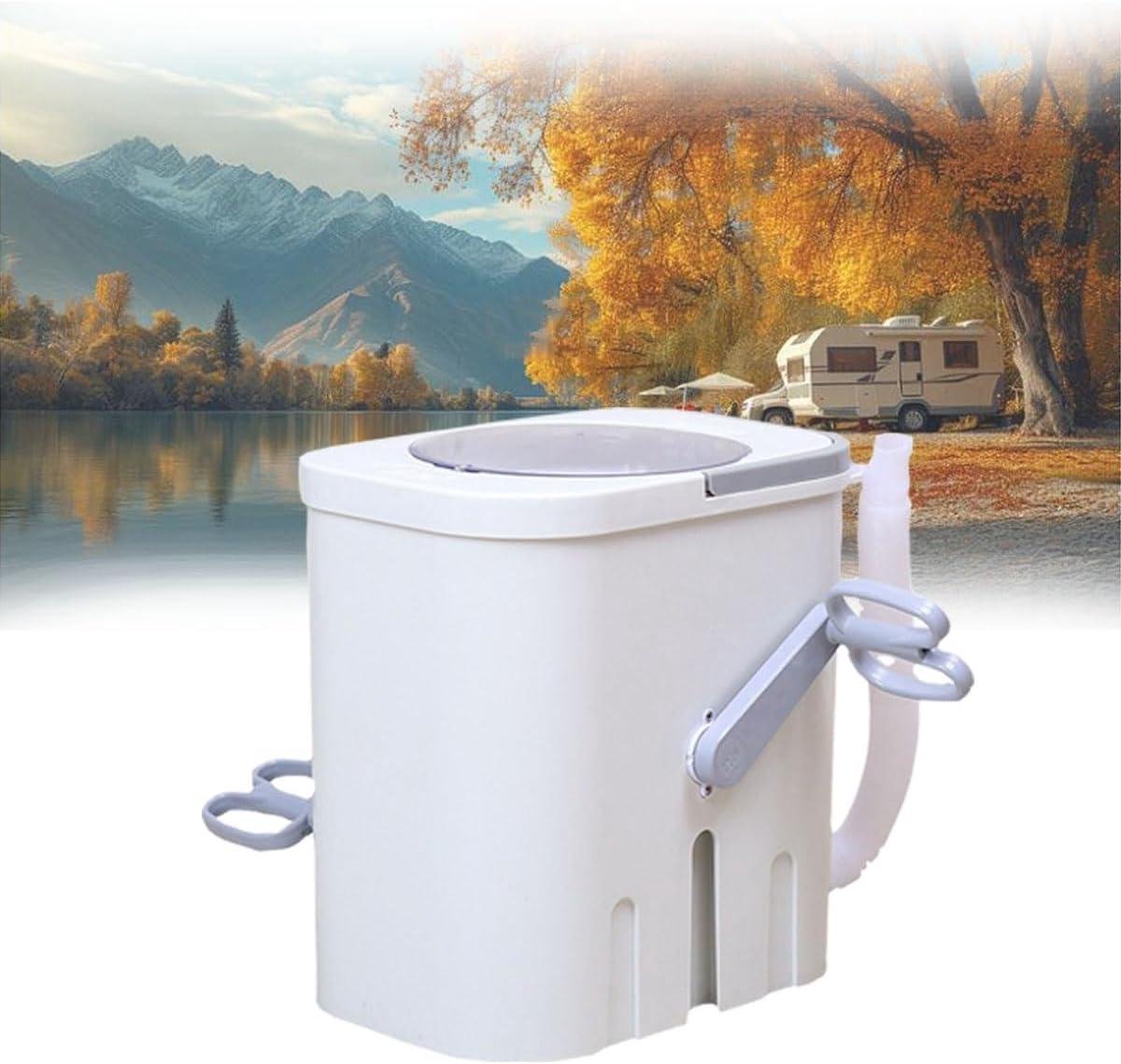 Reiswasmachine Mini Draagbare Wasmachine Snel Kleding Wassen Handmatig Bedienbaar 3.7 KG Capaciteit Wit