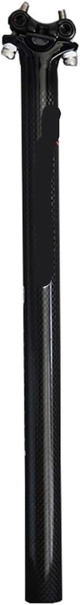 Fiets Zadelpen - Zadelbuis Onderdeel - Comfortabel Fietsen - Verstelbare Hoofd - 27.2/30.8/31.6mm - Glanzend Zwart