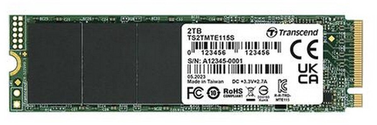 Transcend MTE115S 250 GB ssd PCIe 3.0 x4, NVMe, M.2 2280