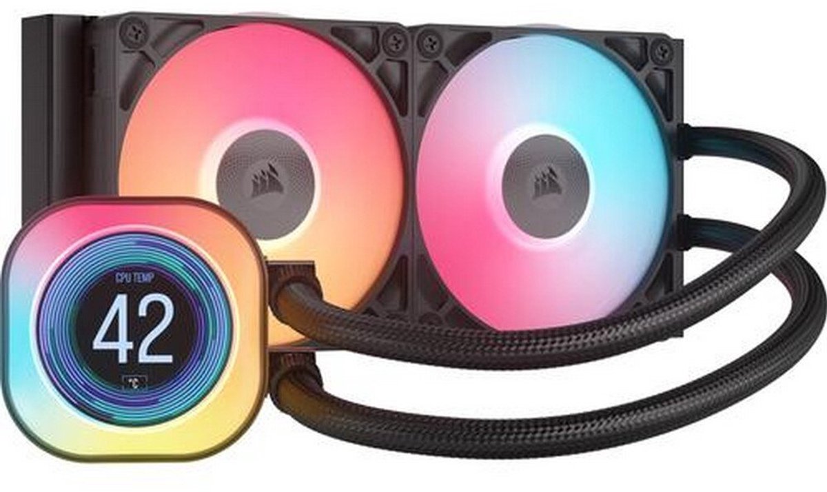 Corsair iCUE LINK TITAN 240 RX LCD waterkoeling RGB