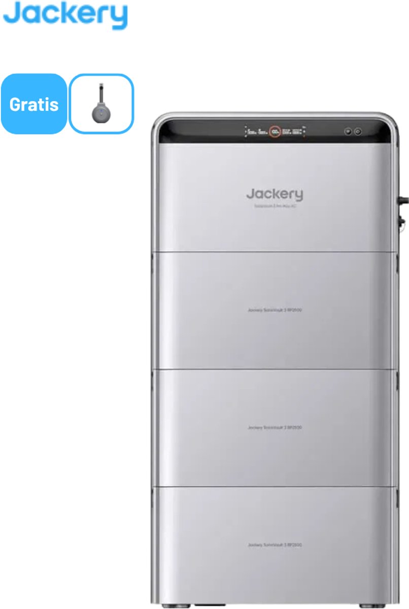 Jackery SolarVault 3 Pro Max AC -Incl. 3x BP2500 -Thuisbatterij - LiFePO4 - IP65