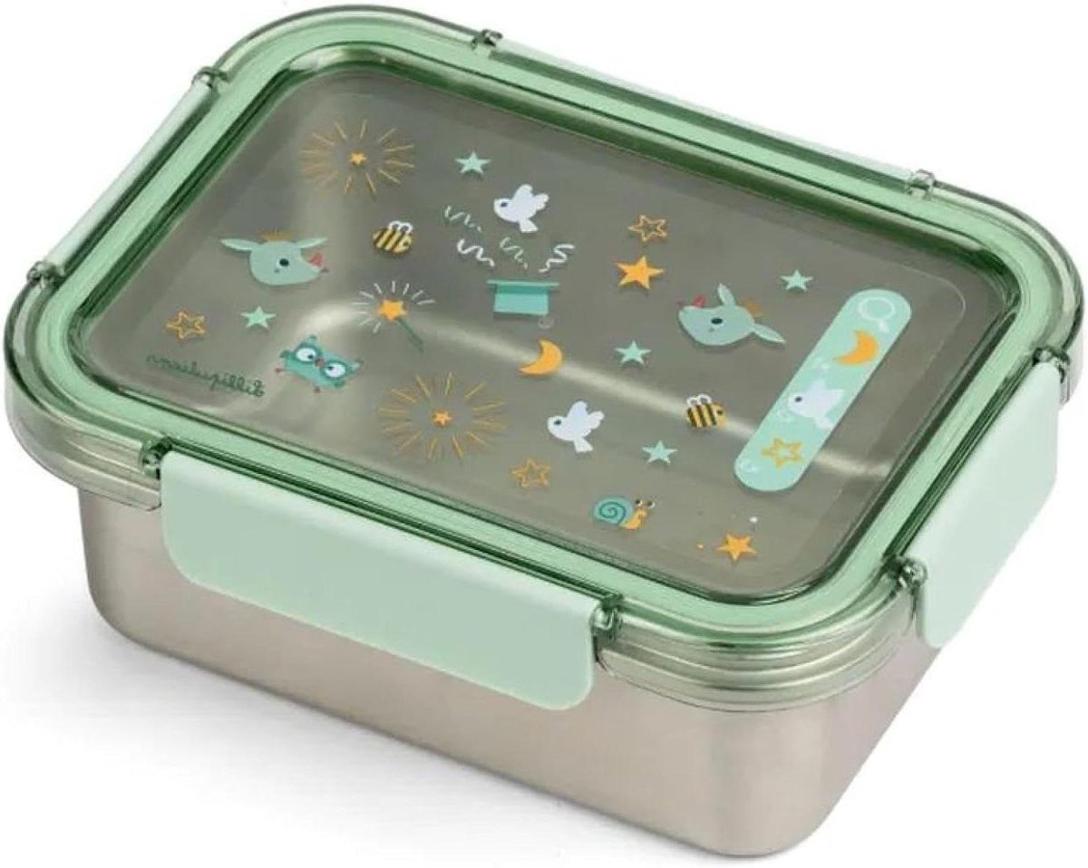 Lunchtrommel - Lunchbox - Kinderen Eten - Leuk Ontwerp - 1 Aantal - Beige