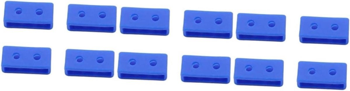 Horlogeband Accessoires - Band Ringen - Horloge Dragen - Set van 8 stuks - 1.5 cm - Blauw