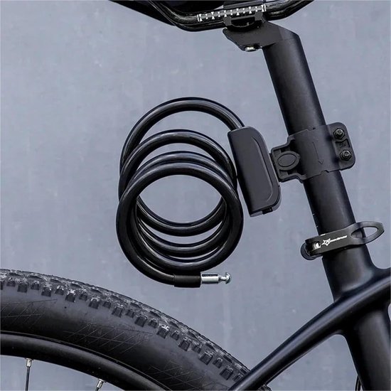Fietsslot Antidiefstal Stalen Kettingslot Motorfiets Voertuig Ringslot MTB Racefiets Kabelslot Fietsaccessoires Fietsslot(RKS515-OR) — afbeelding 3