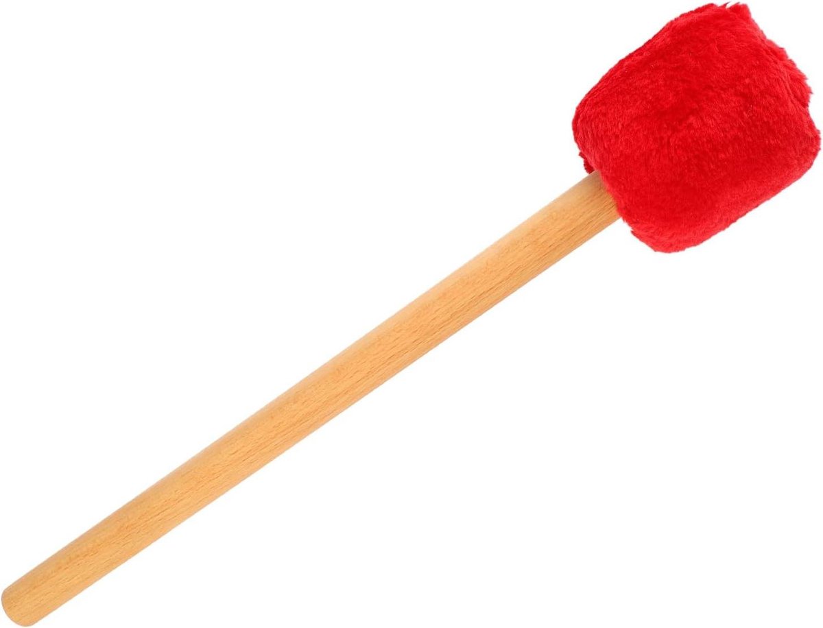 Drum Mallet - Percussie Hamer - Muziek Maken - Warme Toon - 40 Cm - Rood