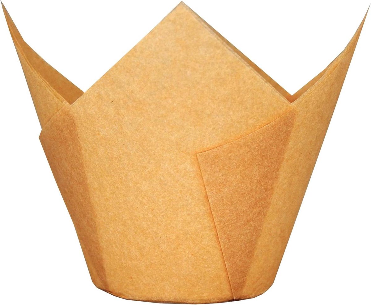 Extra Grote Bakbekers - Muffin Cups - Bakken Thuis - Vetvrij Papier - 125 stuks - Natuurlijk