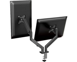 Monitorstandaard Bureau - Computer Standaard - Ergonomisch Werken - Luchtdruk Zwevend - 14-32 Inch - Zwart
