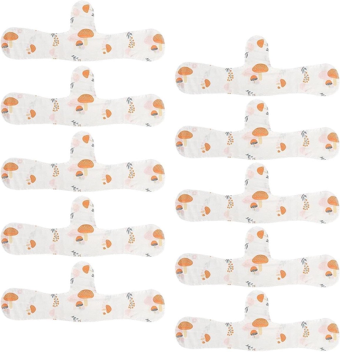 Zweetpads Onder BH - Inlegstukken Borst - Actieve Levensstijl - Zweetafvoerend Gaas - Tien Stuks - Wit