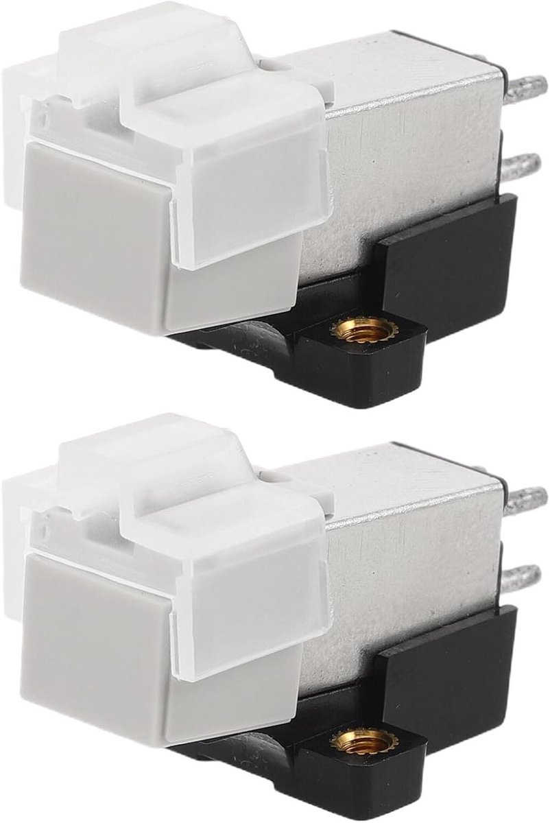 Platenspeler Naald - Phono Element - Muziek Luisteren - Groef Bescherming - 2 Stuks - Zilver