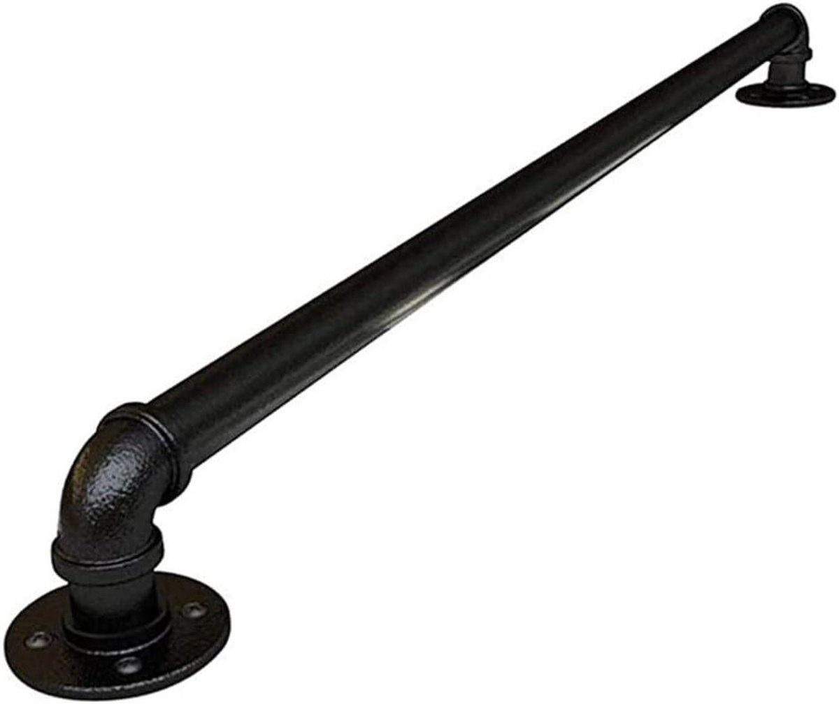 Trap Leuning - Muur Rail - Veilig Lopen - Hoge Kwaliteit Ijzer - Tot 600 cm - Zwart