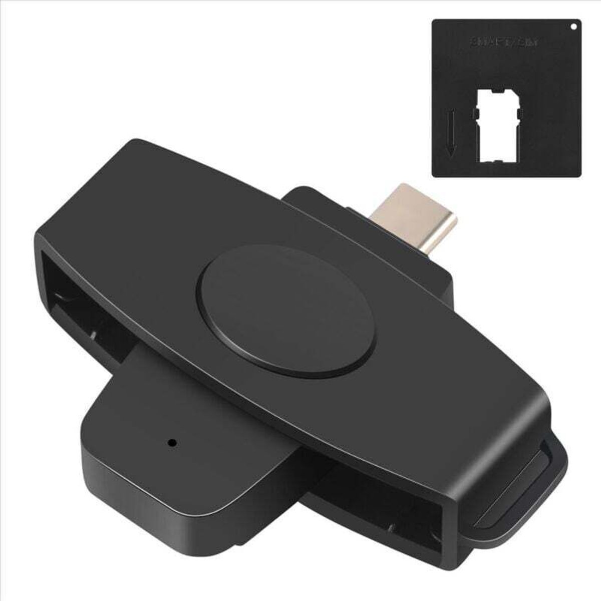 CAC Smart Card Reader CSCR3 Type-C Bank Belastingrapport SIM/ID-kaart IC