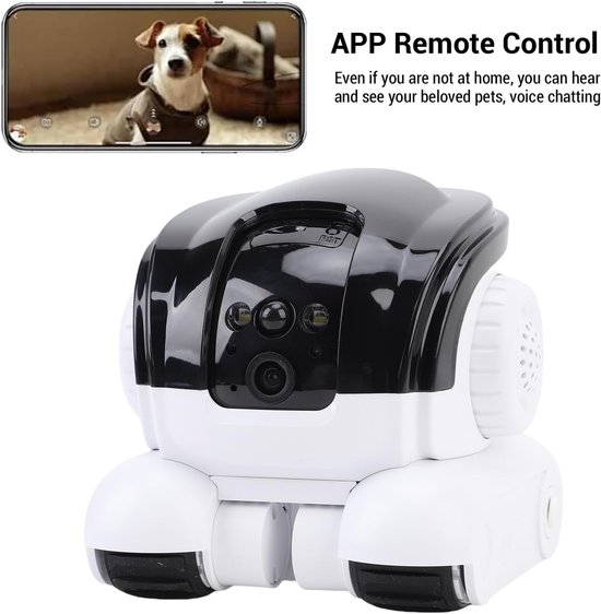 Beveiligingscamera - Robot Camera - Huisdier Monitoring - Automatische Tracking - 5200 mAh Batterij - Wit — afbeelding 5