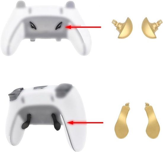Back Knoppen Vervanging - Metalen Peddels - Verbeterde Gameplay - Eerste Metalen Bouw - 65 x 25 x 45 cm — afbeelding 4