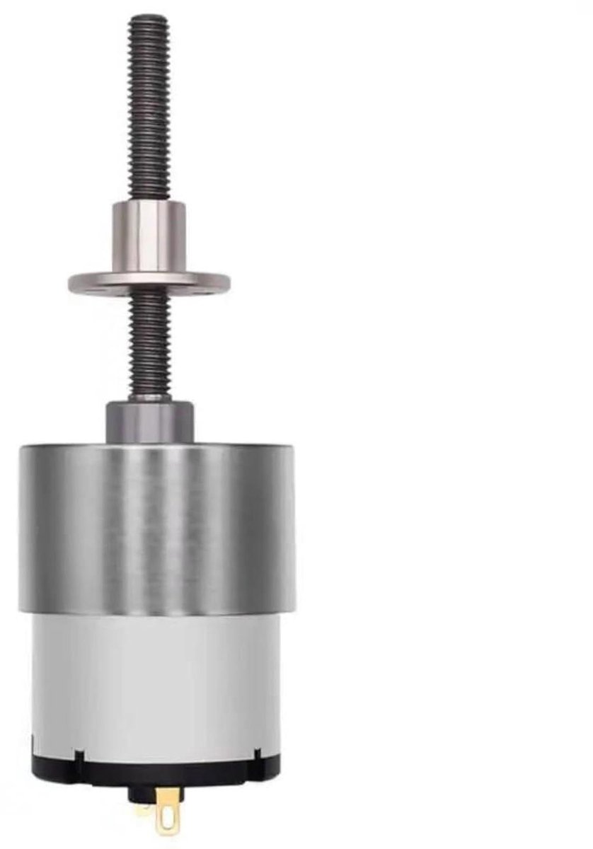 Micro DC Tandwielmotor - Kleine motor - Precisie Beweging - Snelheidsregeling 7-960RPM - 12V 24V - Zilverkleurig