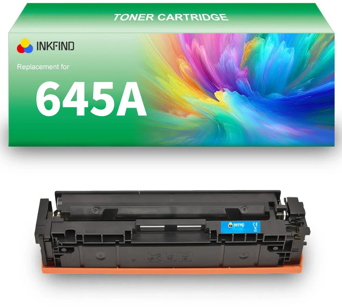 INKFIND 645A (C9731A) Cyaan tonercartridge compatibel met HP 645A (C9731A) toner cartridge -1-pack Cyan