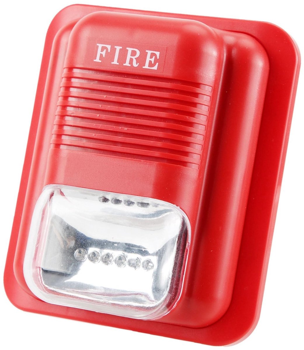 Dailygoods - Geluid en Licht Brandalarm 12V/24V Stroboscoopsirene