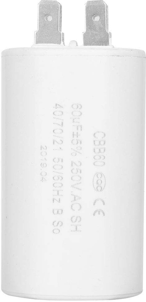 Dailygoods - Dailygoody - Motor Condensator - CBB60 250VAC 60uf - Cilinder Vorm - Hittebestendig - Voor Airco en Compressoren - 100 g