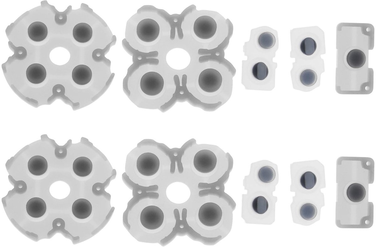 Dailygoods - 2 Sets Controller Rubber Siliconen Knop Pads voor PlayStation 5
