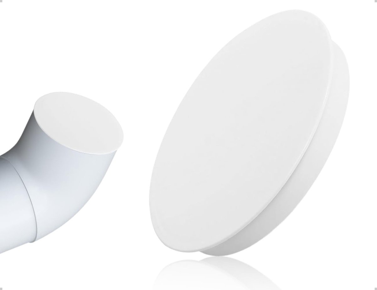 Dailygoods - Ventilatiebuisafdekking PVC voor Huishoudelijk Gebruik (Wit, 160 mm)