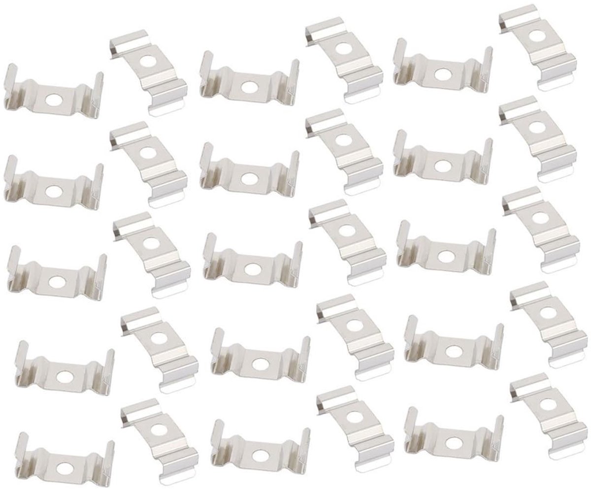 Dailygoods - Clips Beugel Hanger voor LED Lichtarmatuur, Pack van 20