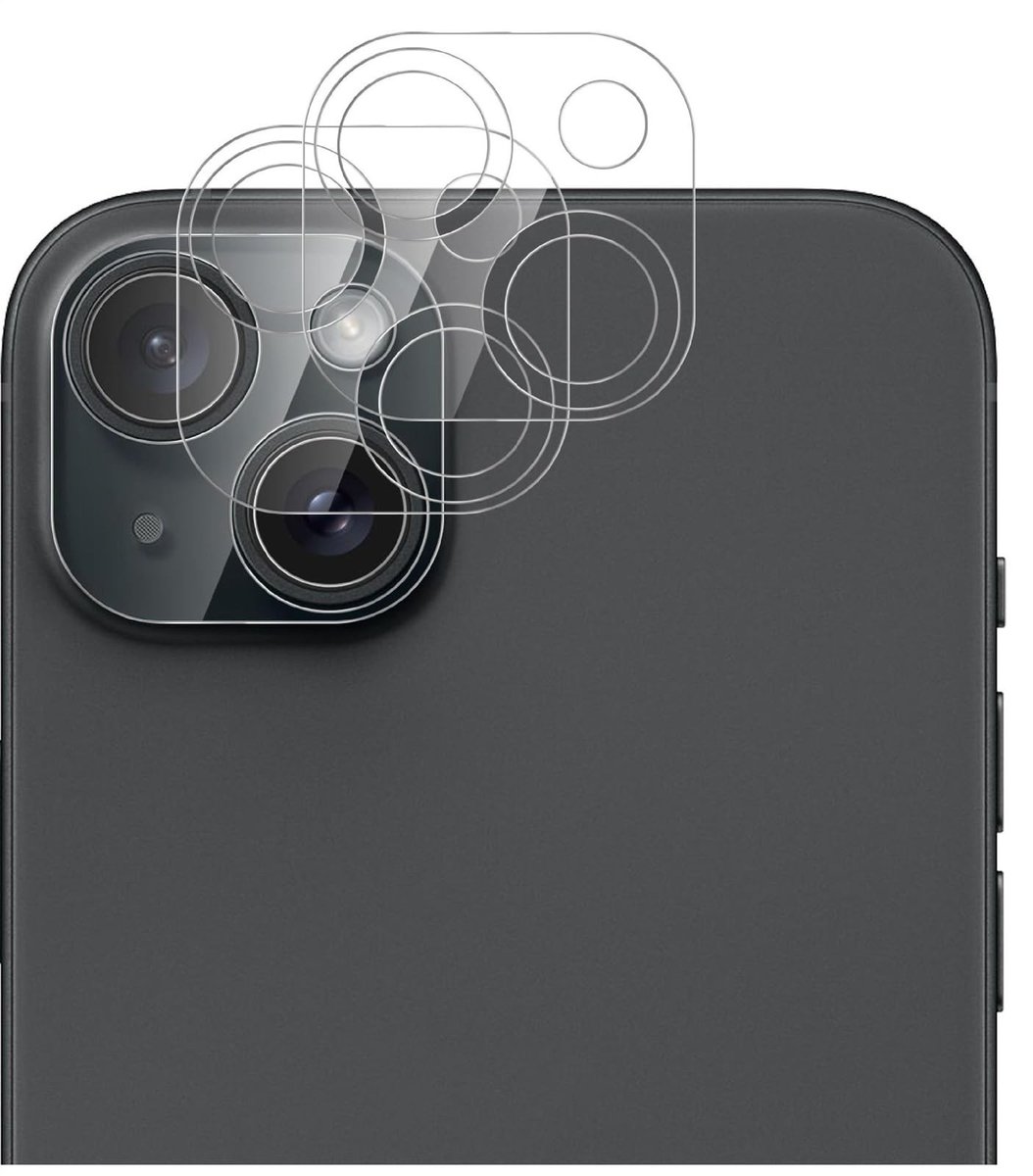 Dailygoods - 2 Stuks HD Camerabeschermfolie voor iPhone 13/13 Mini