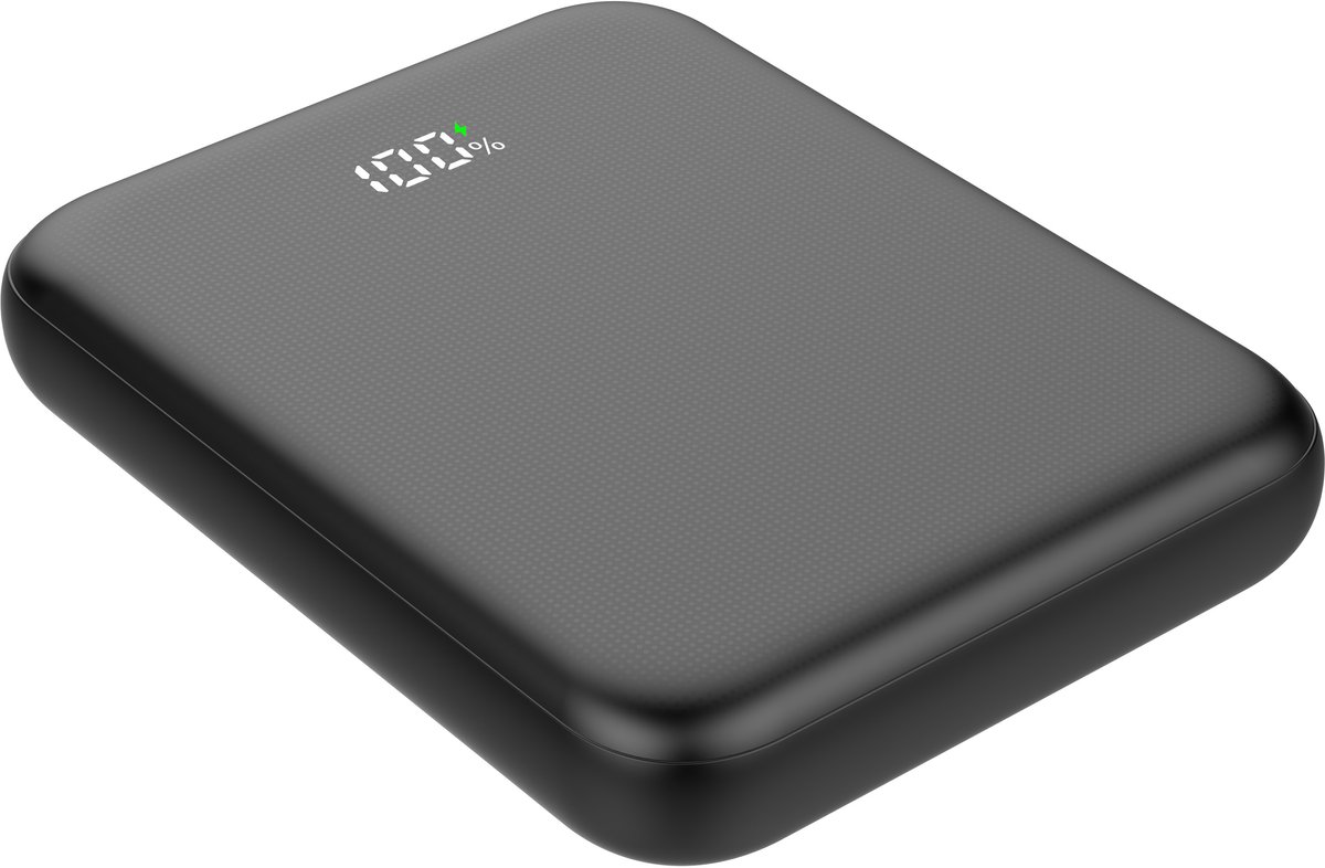 Musthavz Slim2 Powerbank 5.000 mAh – Zwart – 20W Snelladen – Compacte Portable Charger – foto 2