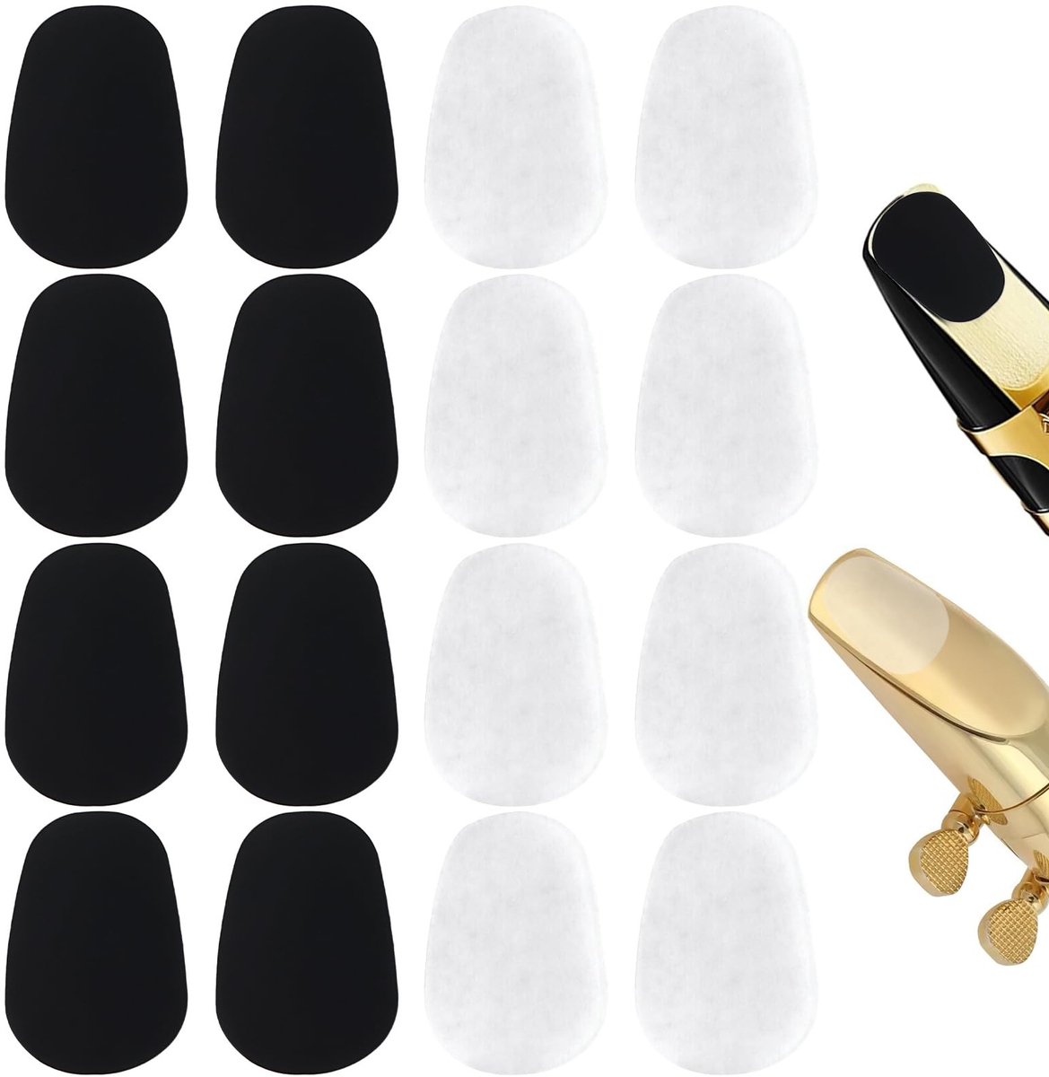Dailygoods - 16 Stuks Mondstukkussens voor Klarinet en Saxofoon