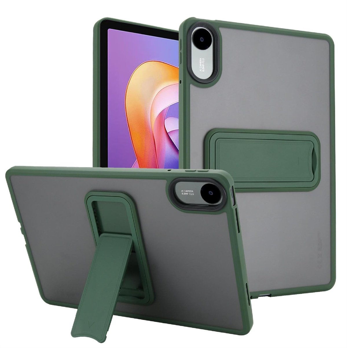 Dailygoods - Harde Beschermhoes voor Redmi Pad Pro 12.1 met Standaard