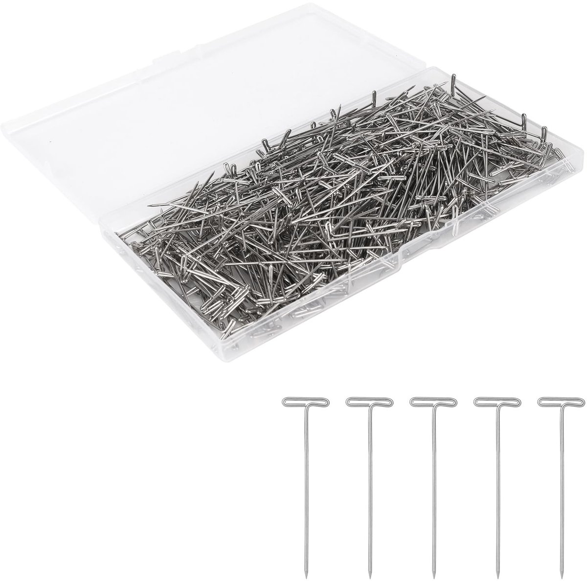 Dailygoods - 450 Stuks Zilveren Pruikspelden voor Creatief Gebruik