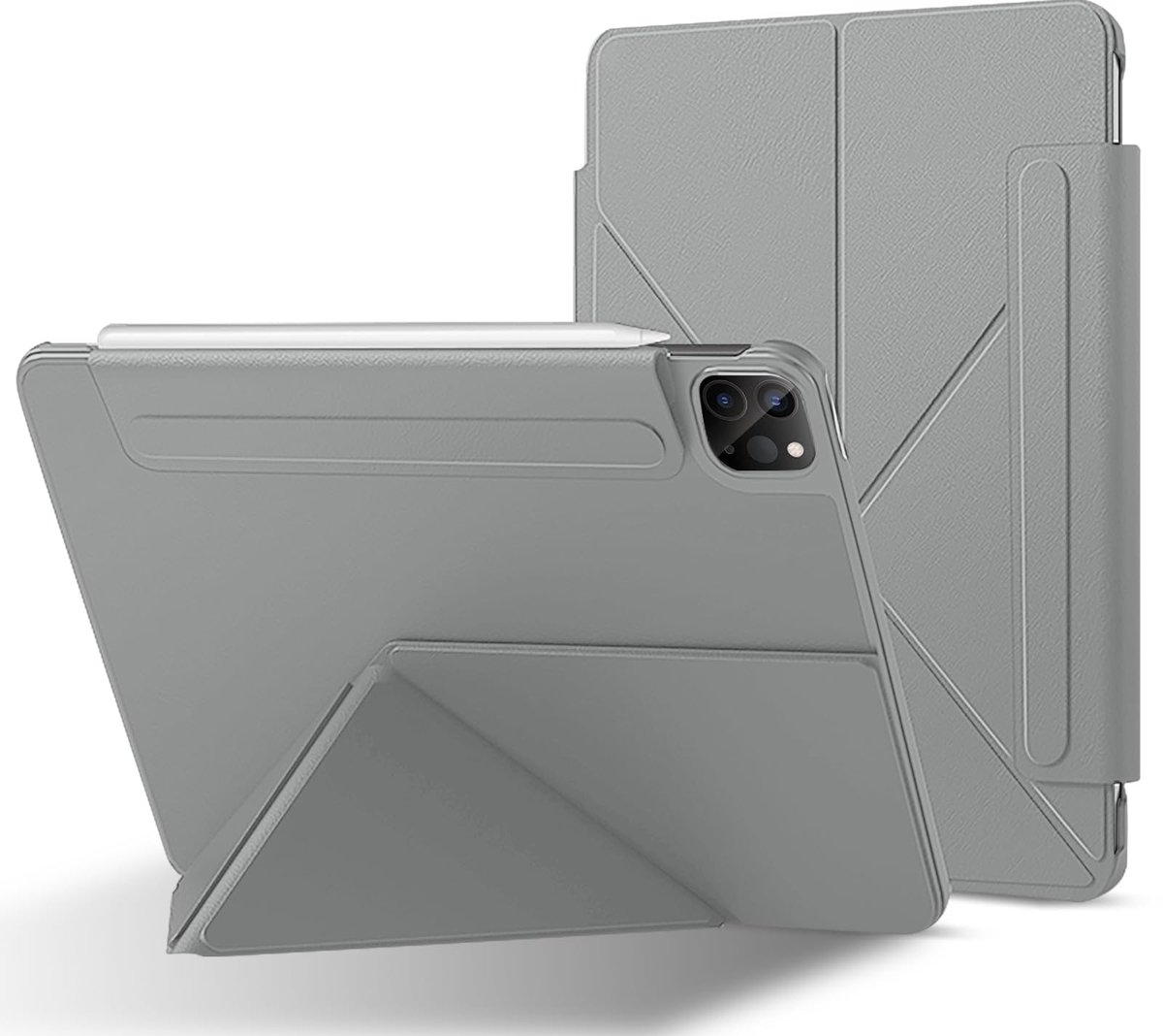 Dailygoods - Beschermhoes voor iPad Air en Pro, Inklapbare Standaard