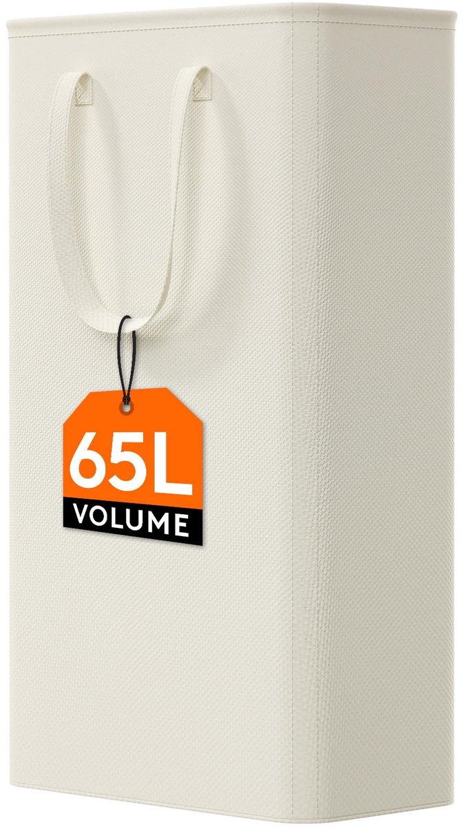 Dailygoods - Smalle Opvouwbare Wasmand met Handgrepen 65L