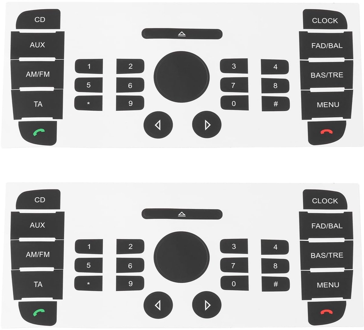 Dailygoods - Auto CD Radio Knoppen Stickers voor Ford Mondeo