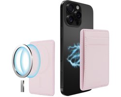 Musthavz Vegan Leather MagSafe Wallet – Roze – Magnetische Kaarthouder voor iPhone, Roze