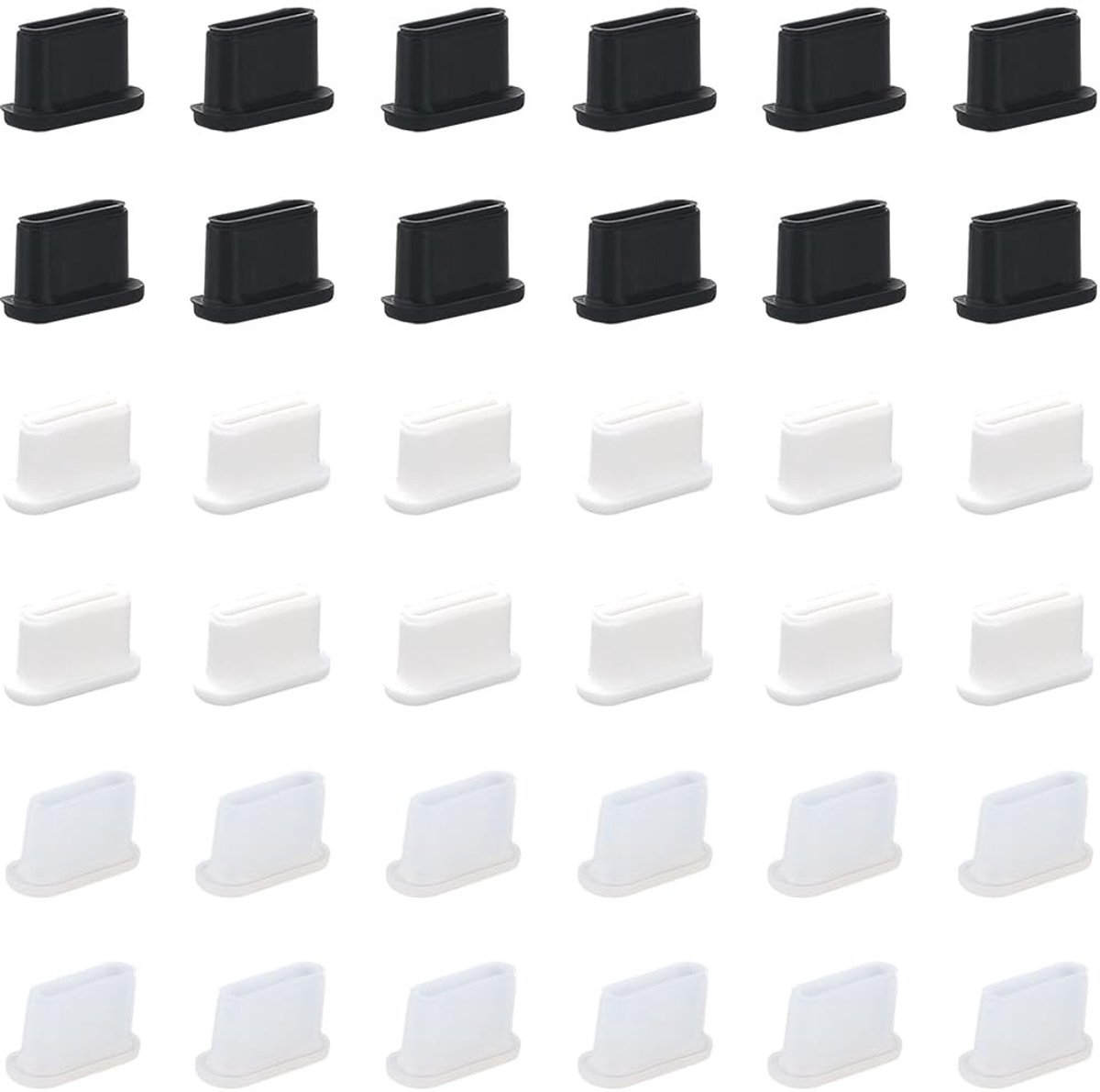 Dailygoods - 300 Stuks USB C Stofkap Siliconen Anti-Stofpluggen voor Mobiele Telefoons