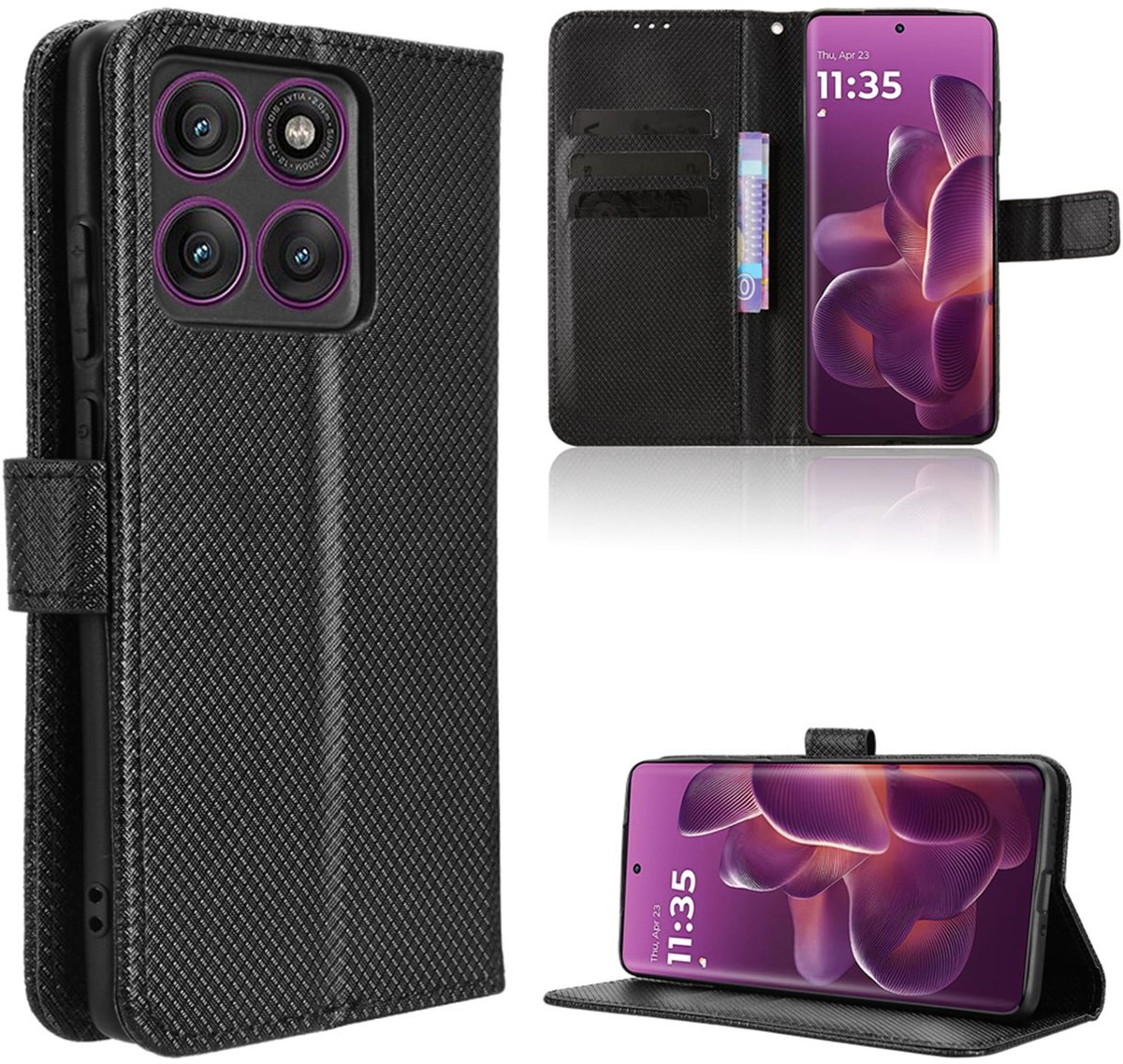 Dailygoods - Premium Flip Case voor Motorola Moto Edge 60 Pro