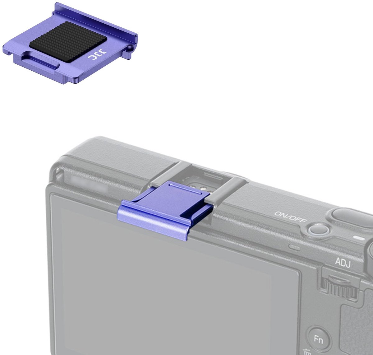 Dailygoods - Hot Shoe Cover met Siliconen Plaat voor Camera