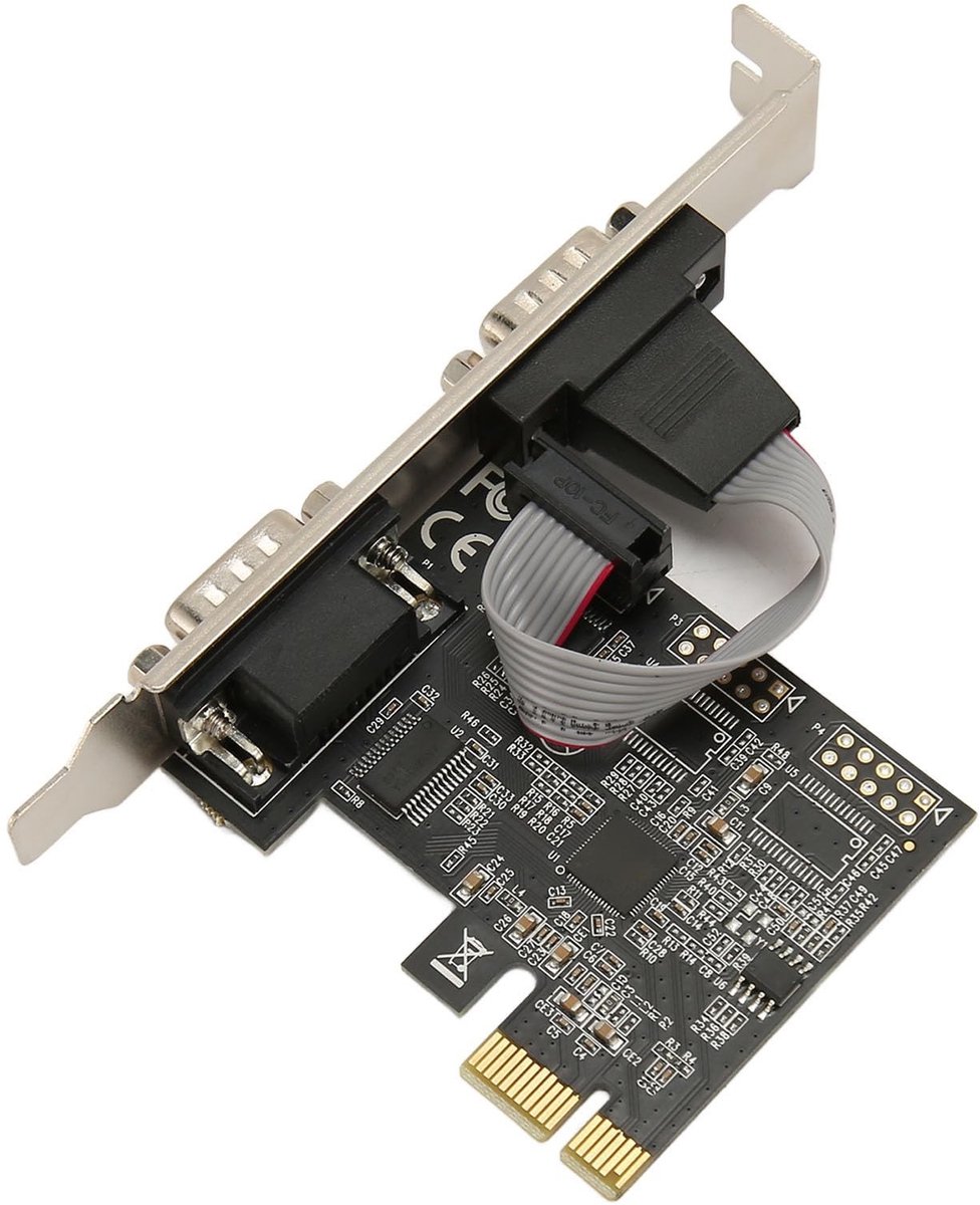 Dailygoods - PCIe Seriële Uitbreidingskaart met 2 Poorten