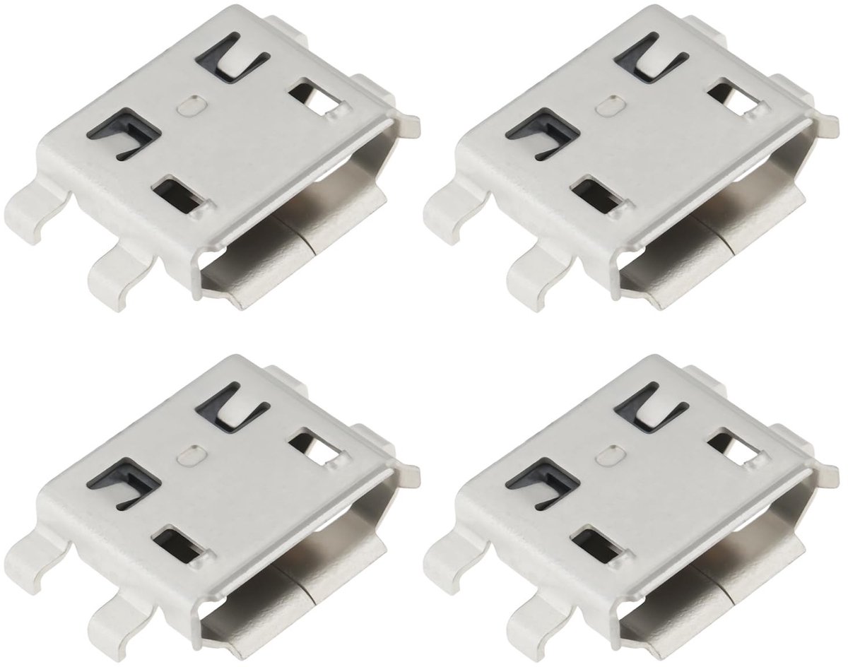 Dailygoods - Set van 4 Micro USB Oplaadpoorten voor Tablets