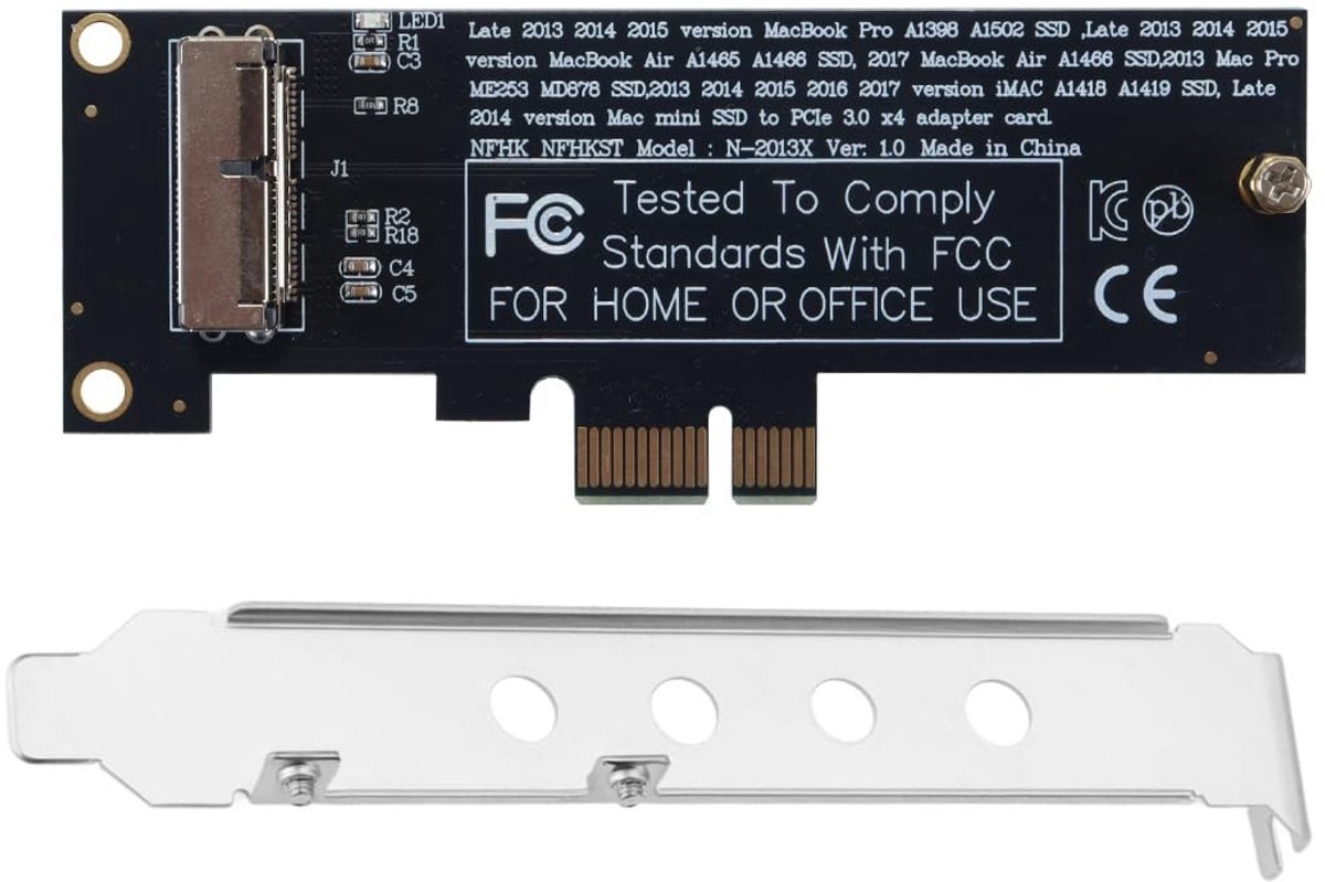 Dailygoods - PCI-E 1X naar 12+16-pins SSD-conversiekaart voor Mac Pro/Air