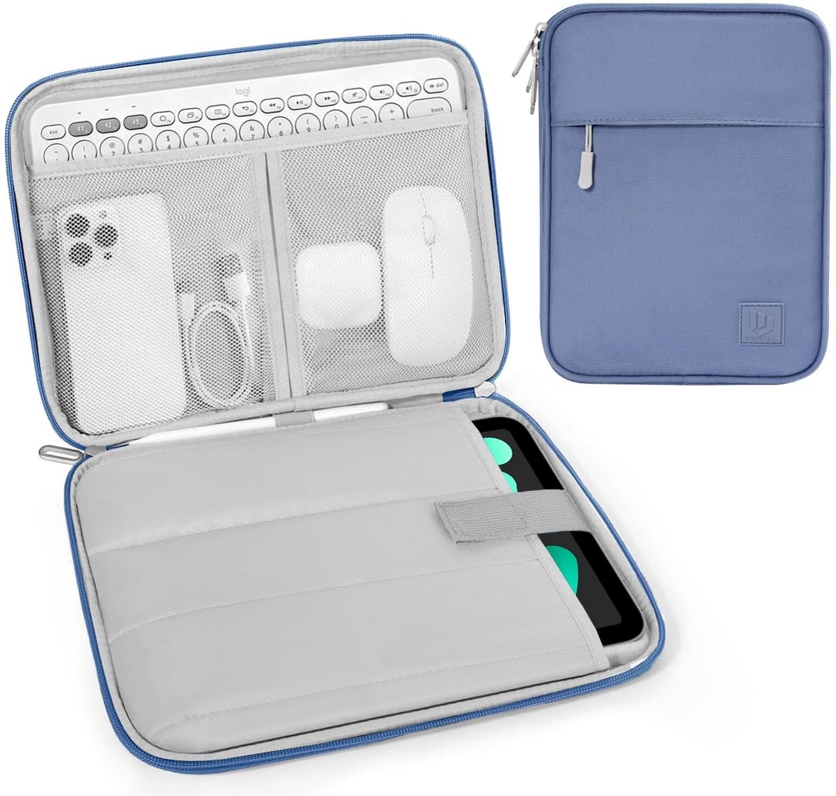 Dailygoods - Tablet Sleeve voor 8-9 Inch Tablets met Verstelbare Draagriem