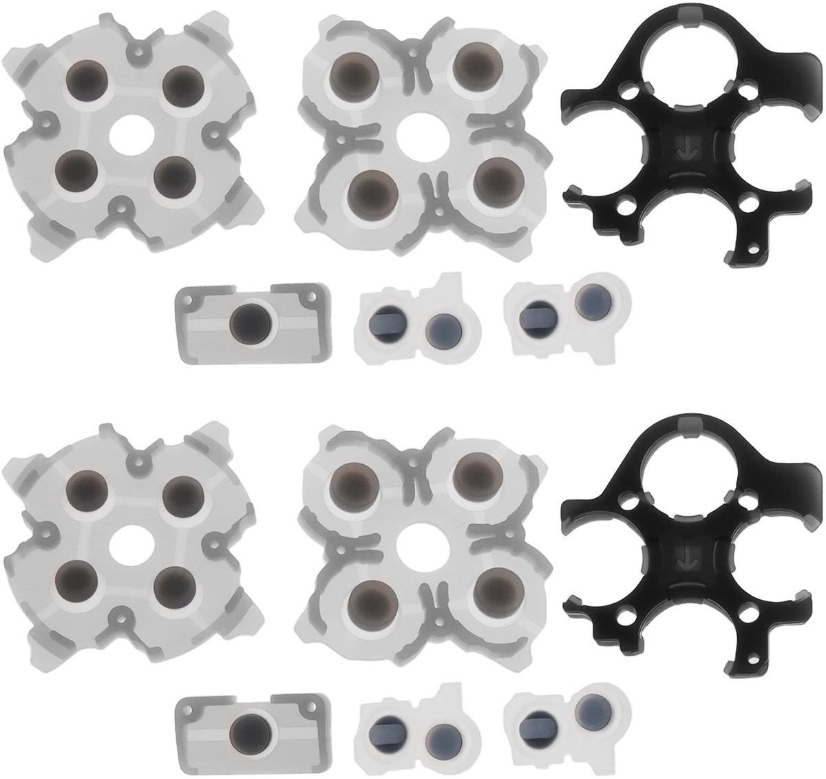 Dailygoods - Innovra - 2 Sets Controller Rubber Siliconen Knop Pads voor PlayStation 5