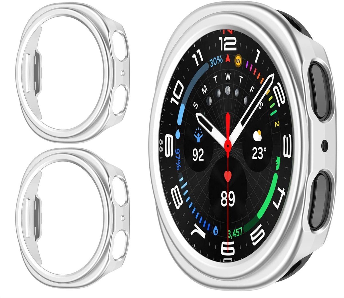 Dailygoods - Hard Plastic Beschermhoes voor Samsung Galaxy Watch 8 44 mm