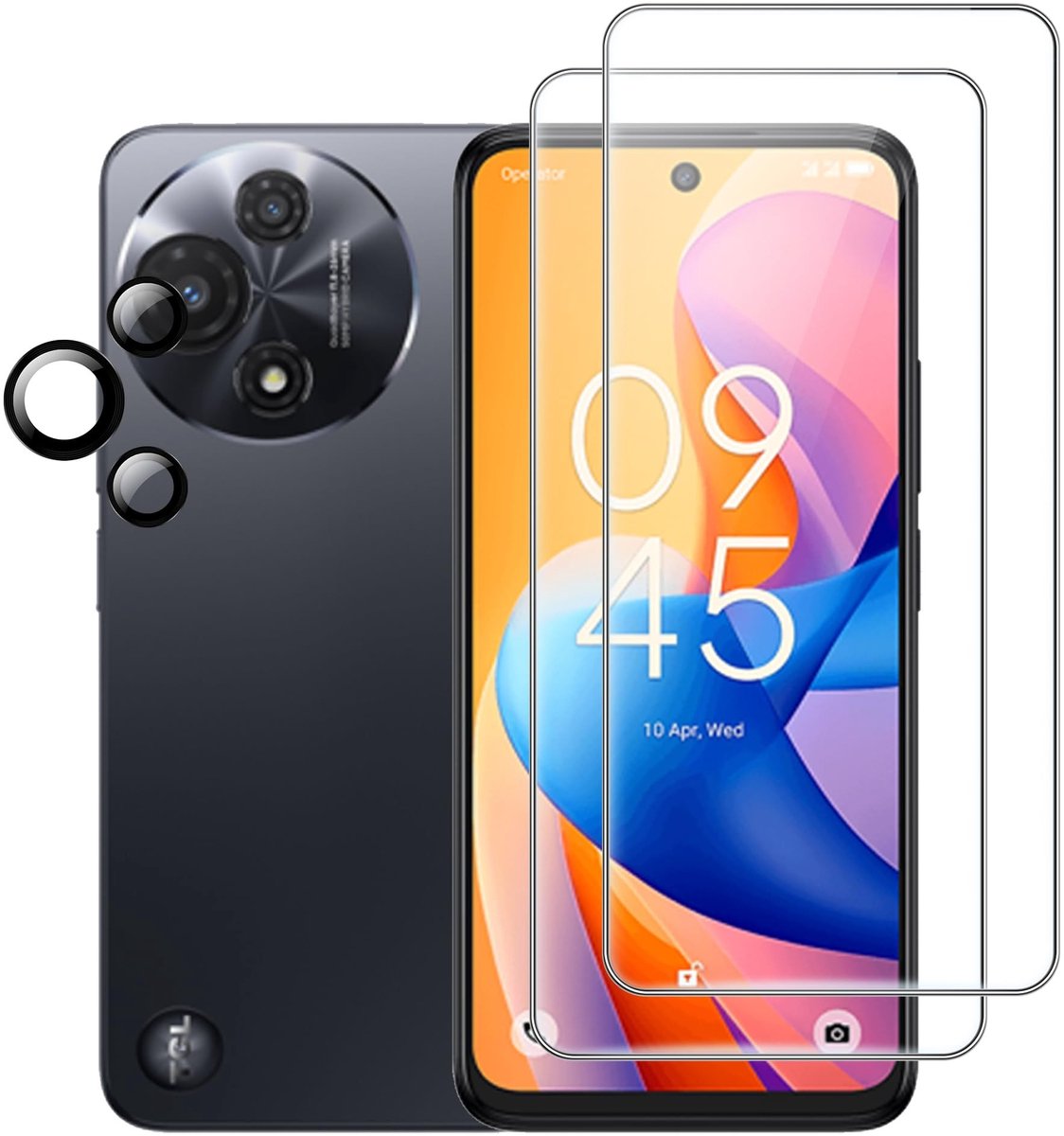 Dailygoods - Gehard Glas Screenprotectors voor TCL 60 R Smartphone