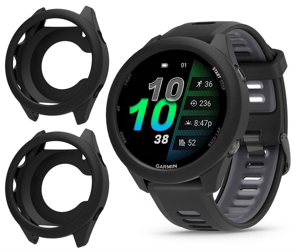 Dailygoods - 2 Stuks Zachte TPU Beschermhoes voor Smartwatch